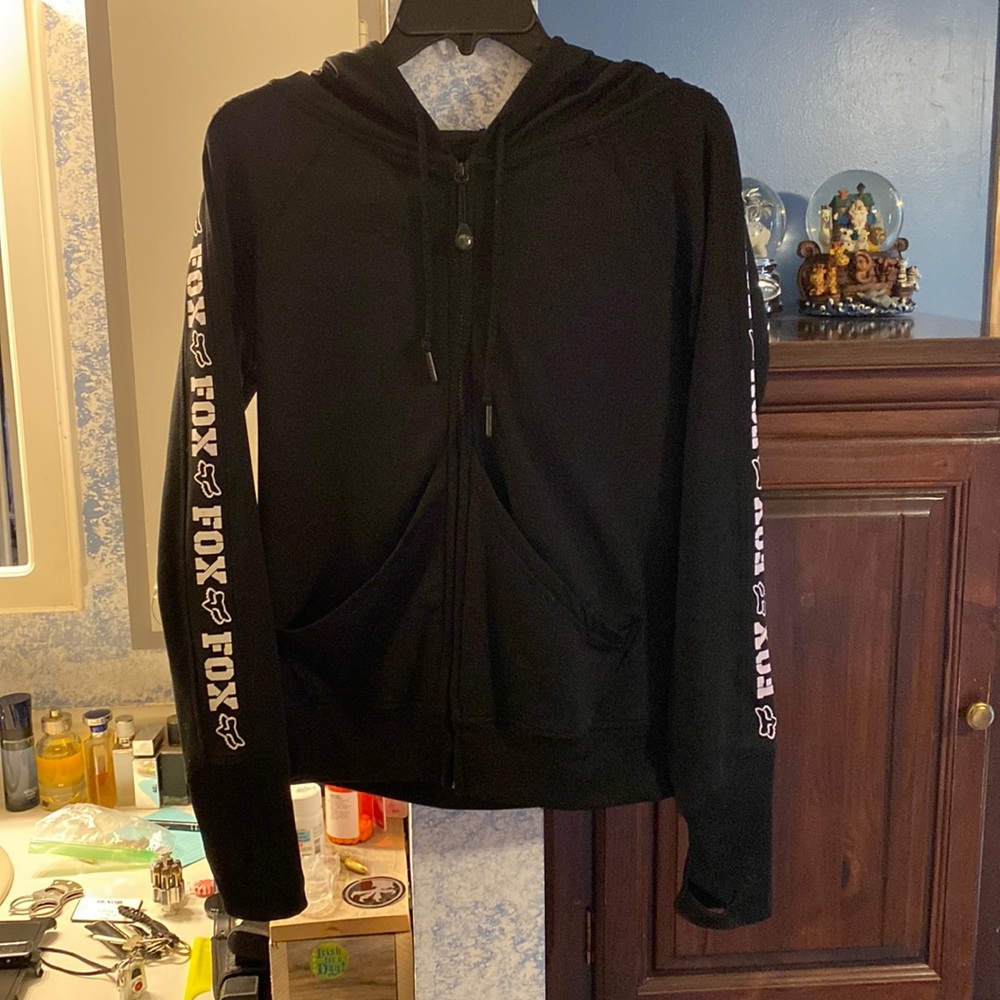 Small fox zip up hoodie